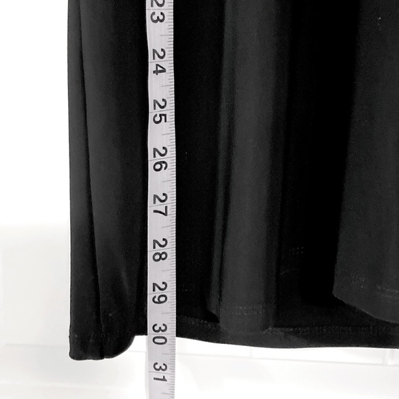 CLIENTELE Black stretch jersey tunic mini dress witchy gothic flowy top MEDIUM - Picture 5 of 12